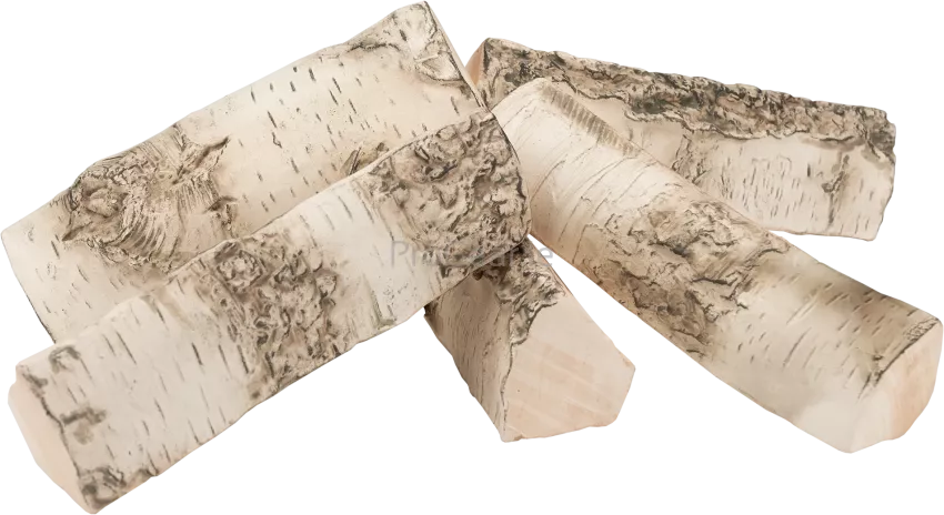 Large Ceramic Fireplace Logs – Decorative Set for Bioethanol Fireplaces